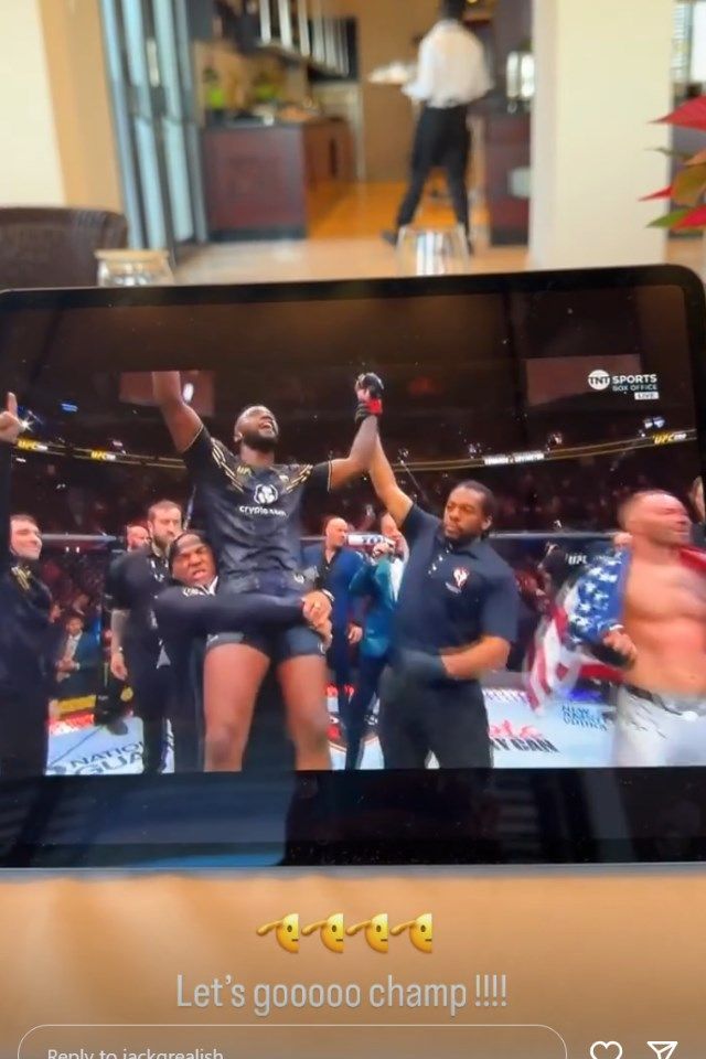 Leon Edwards Jack Grealish Instagram