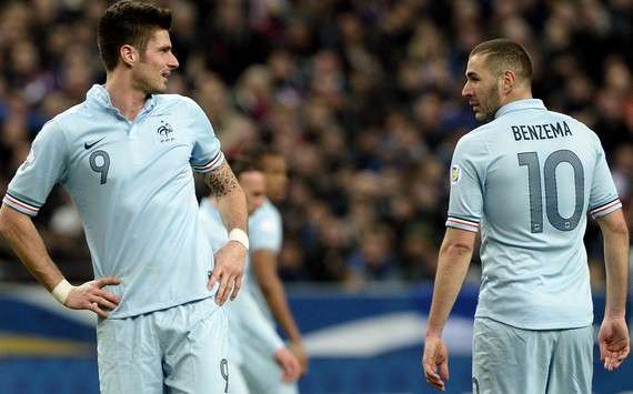 Olivier Giroud & Karim Benzema (France)