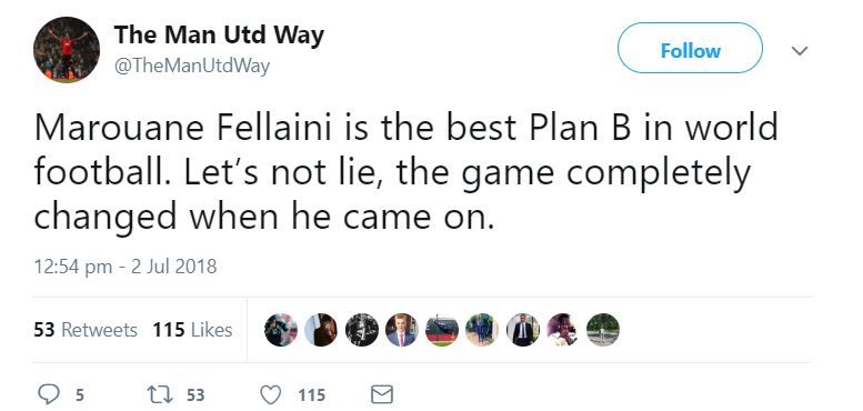 Fellaini reaction