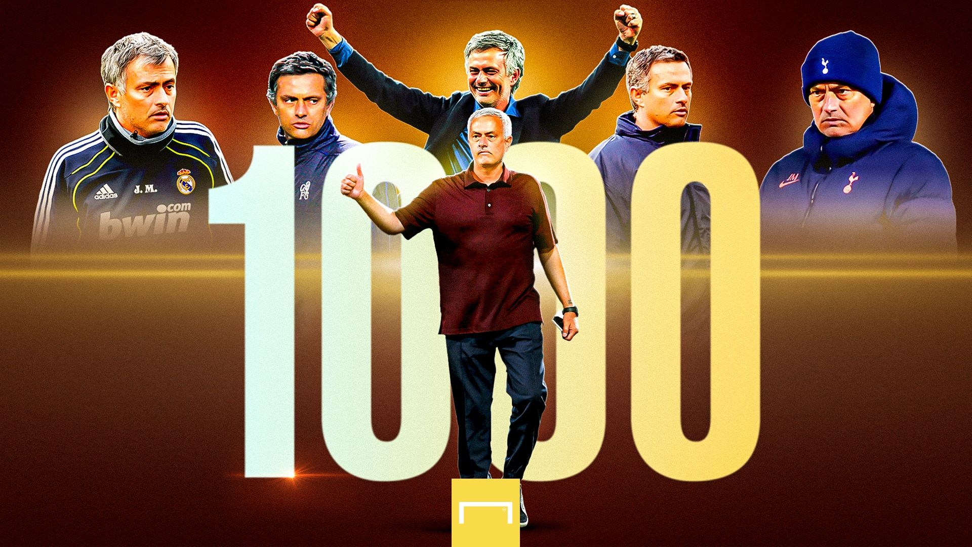 Mourinho 1000 panchine