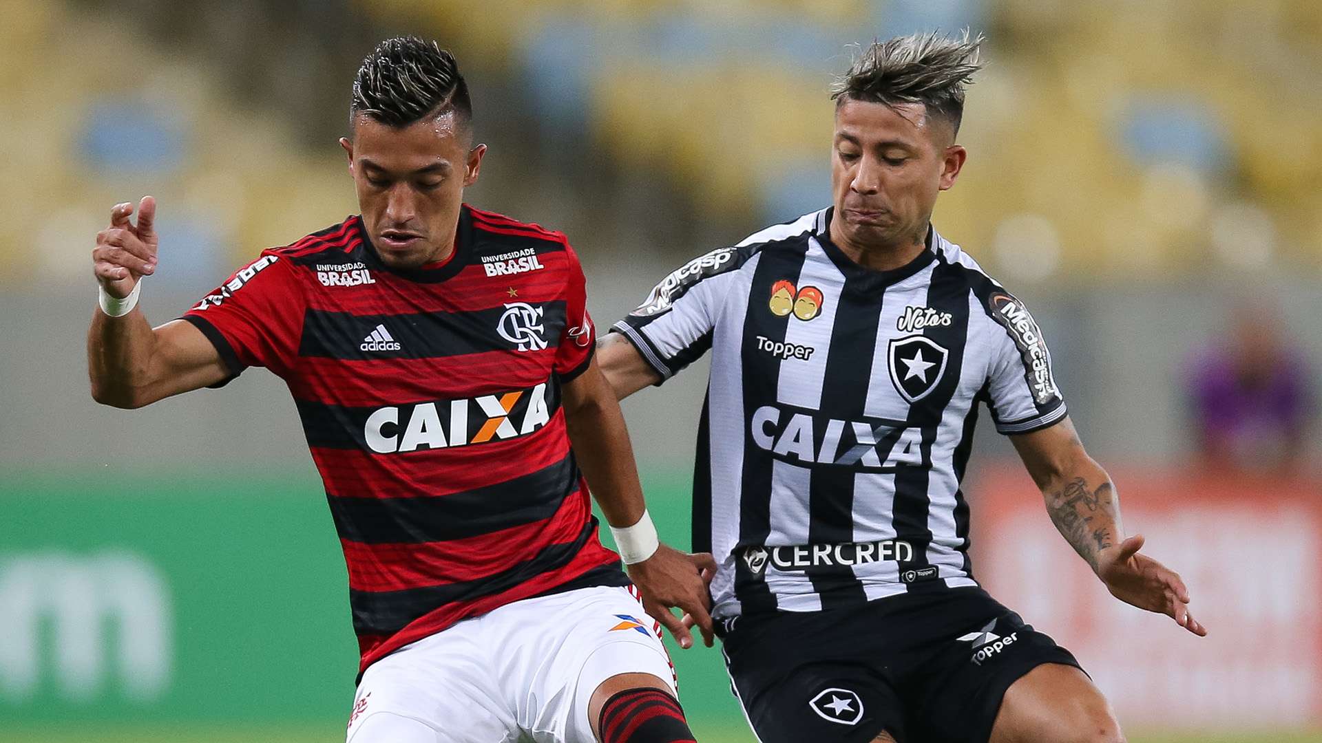 Leo Valencia Fernando Uribe Flamengo Botafogo Brasileirao Serie A 21072018
