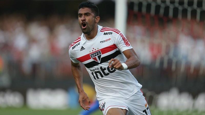 Tréllez comemora gol de empate do São Paulo
