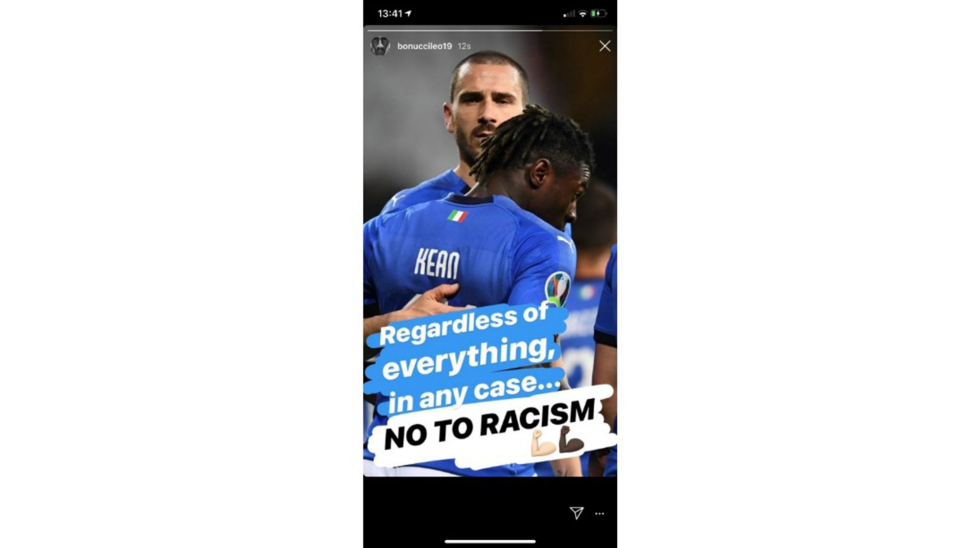 Leonardo Bonucci Instagram Moise Kean