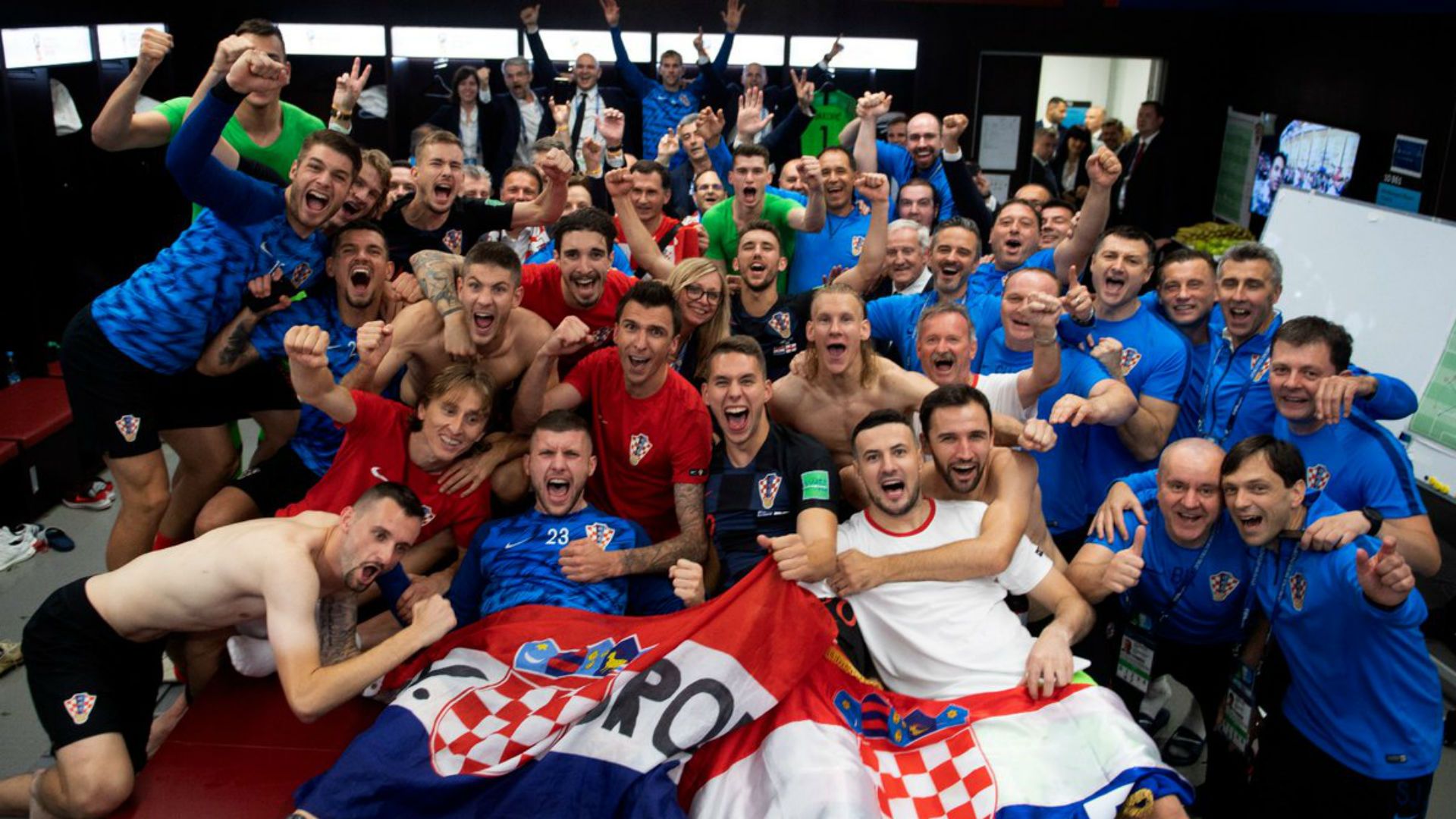 croatia celebration - world cup 2018