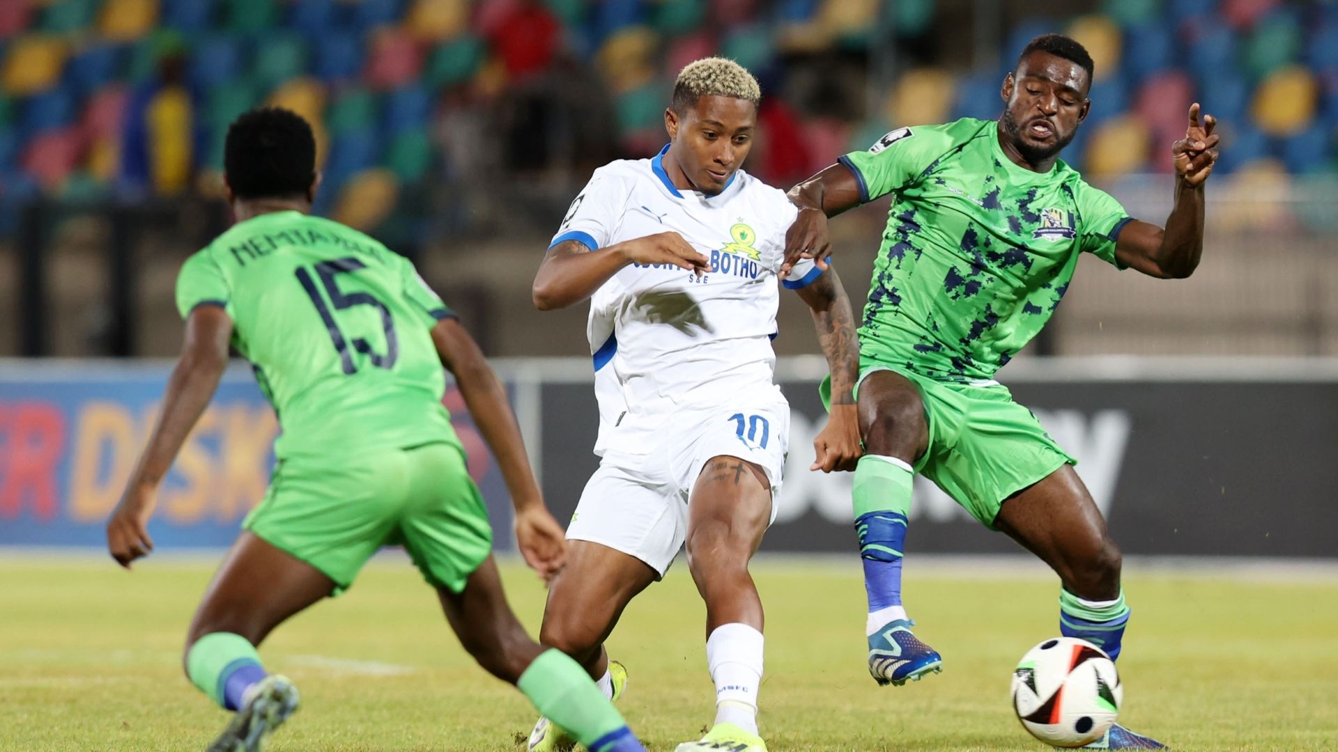 Marcelo Allende, Mamelodi Sundowns & Junior Dion, Marumo Gallants, February 2025.