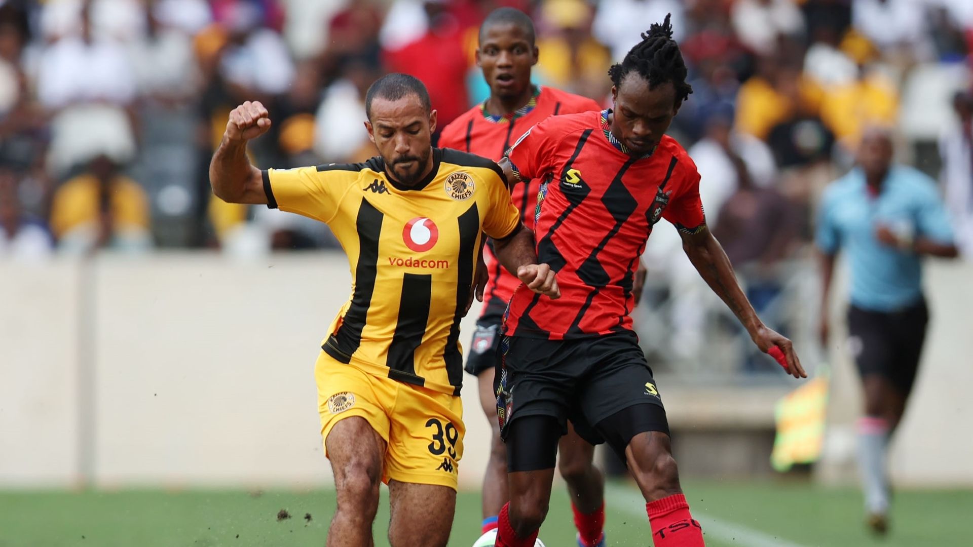 Reeve Frosler, Kaizer Chiefs & Mpho Mvelase, TS Galaxy, December 2024.