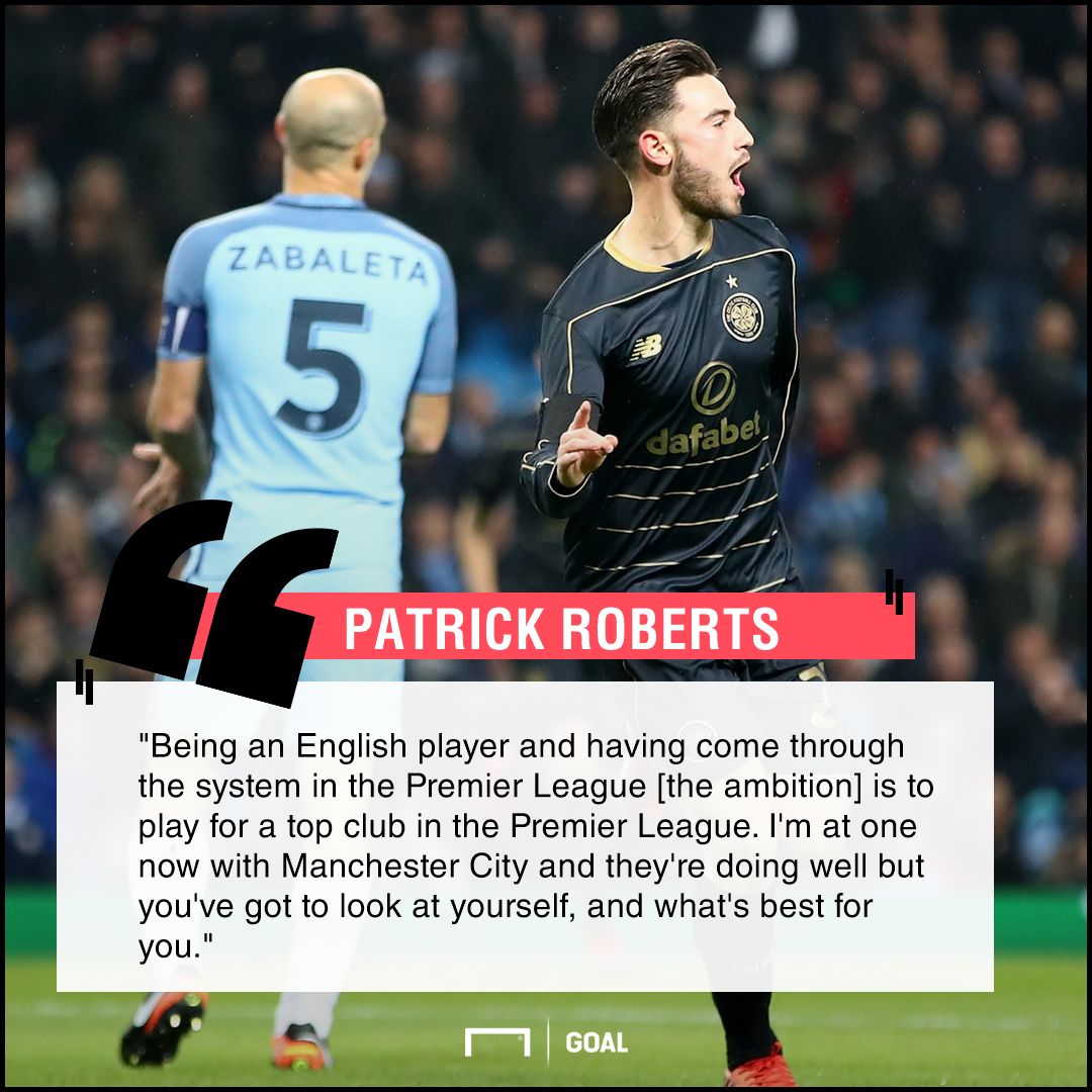 Patrick Roberts Premier League plan
