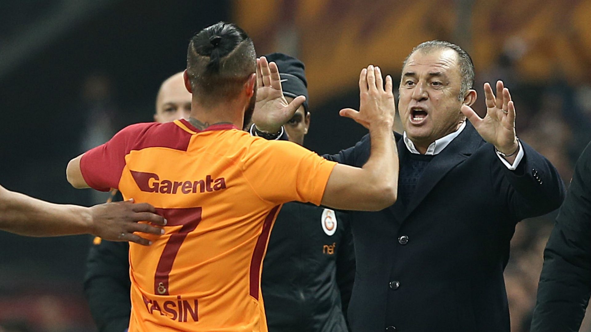 Fatih Terim Yasin Oztekin Galatasaray Goztepe 12242017