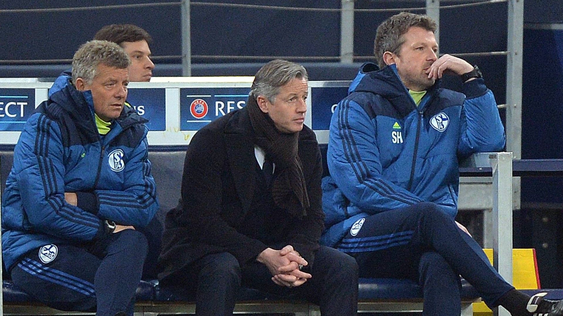 GERMANY ONLY Hermann Jens Keller Sven Hübscher Schalke 03