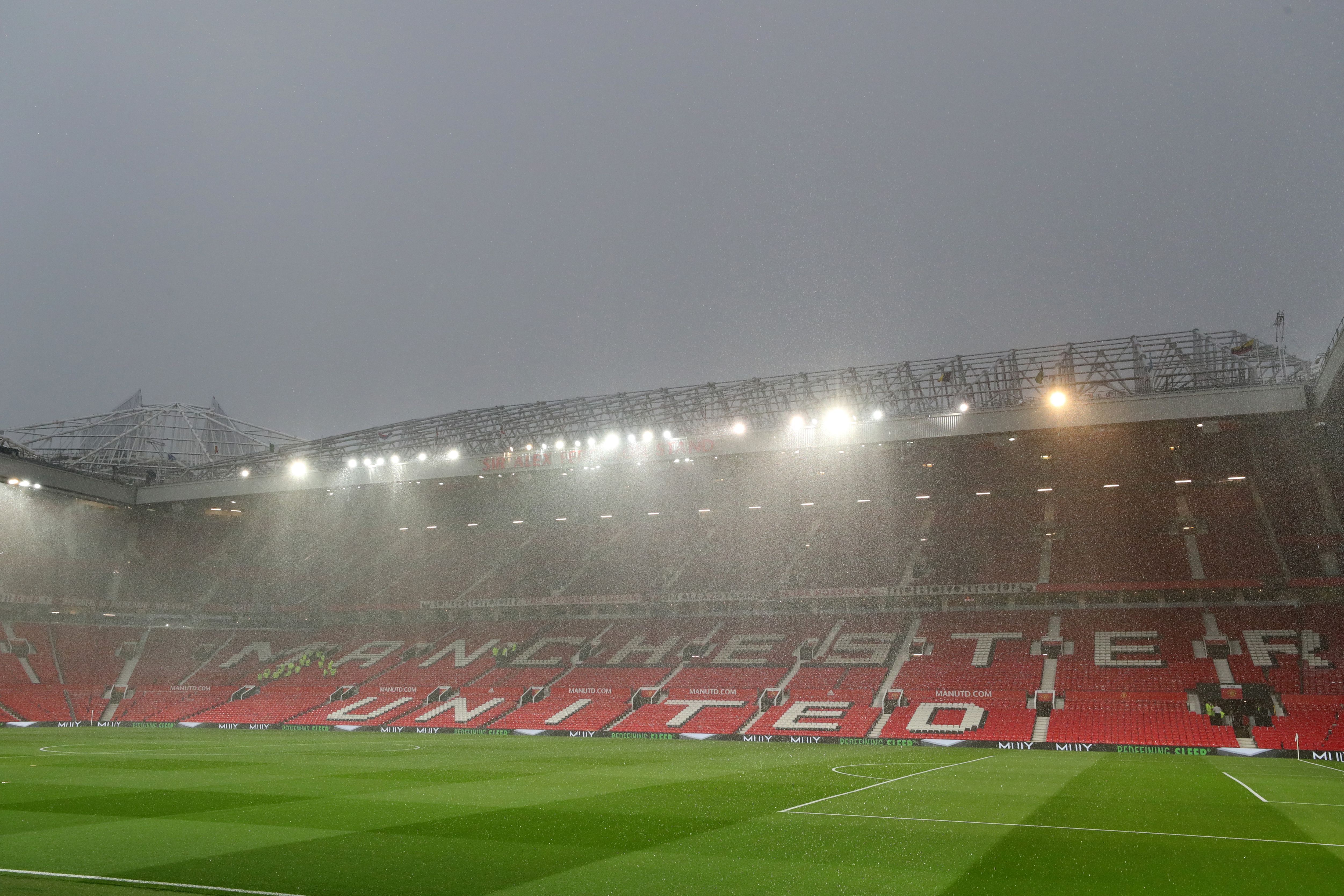 Old Trafford antes do clássico entre Manchester United e Manchester City