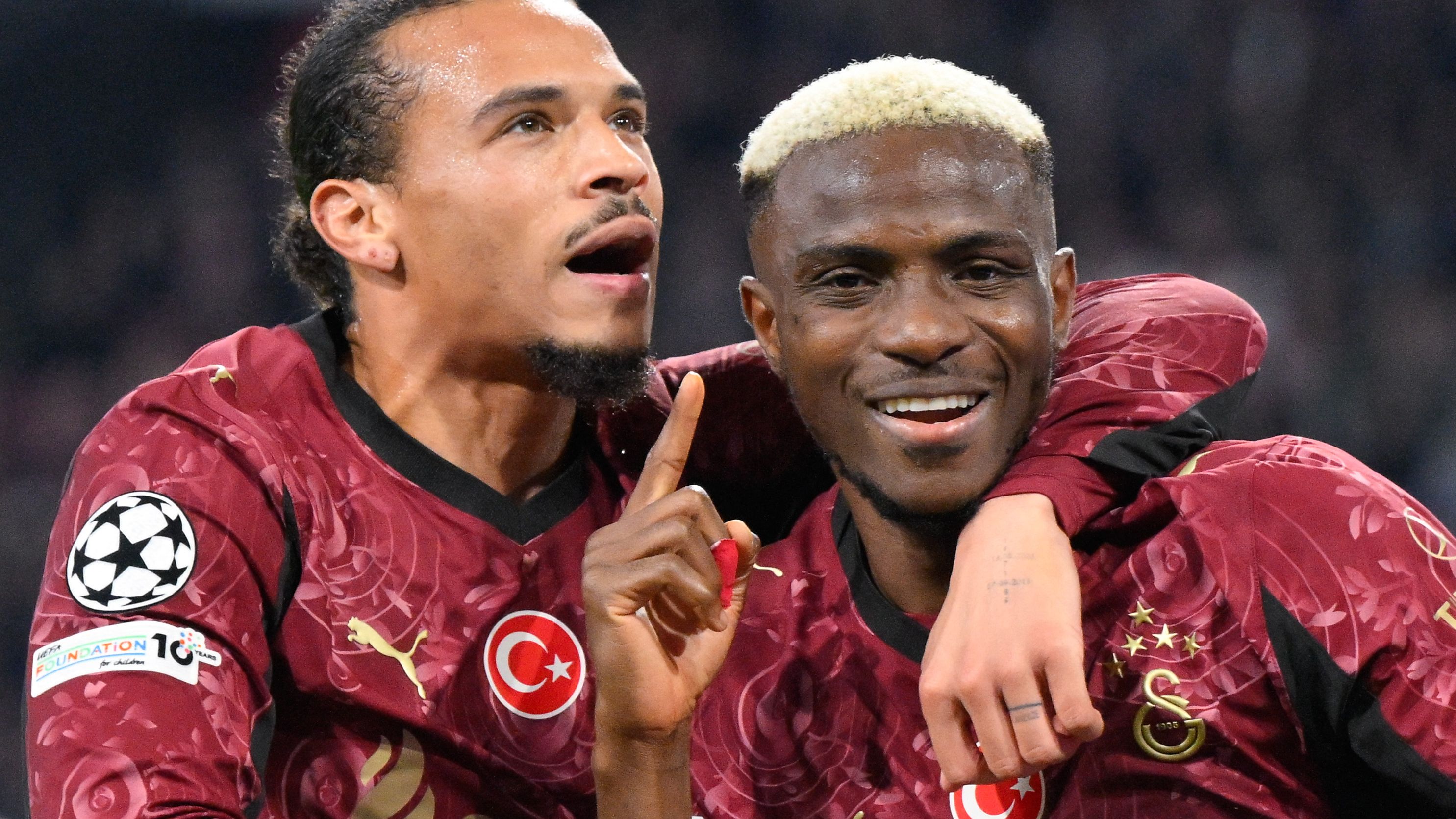 Victor Osimhen Leroy Sane Galatasaray v Ajax