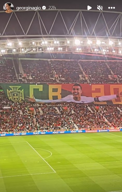 Cristiano Ronaldo tifo Georgina Rodriguez