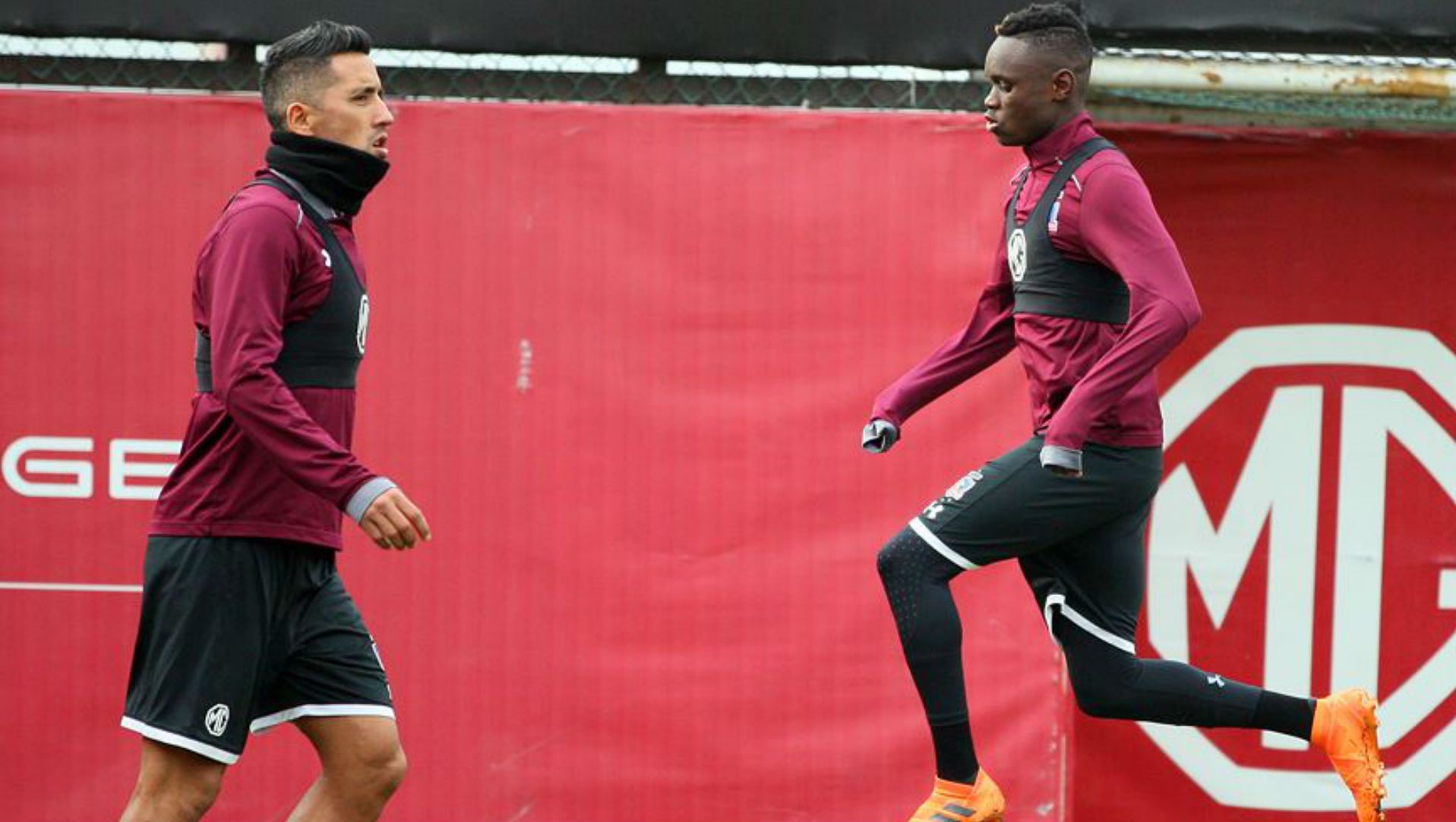 030718 Training Colo Colo Lucas Barrios Danny Pérez