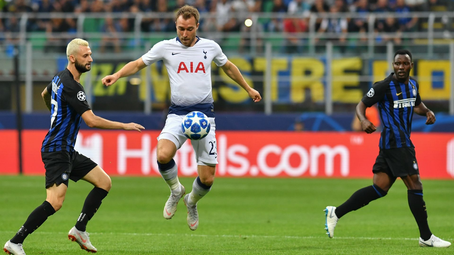 Marcelo Brozovic Christian Eriksen Asamoah Inter Tottenham Champions League