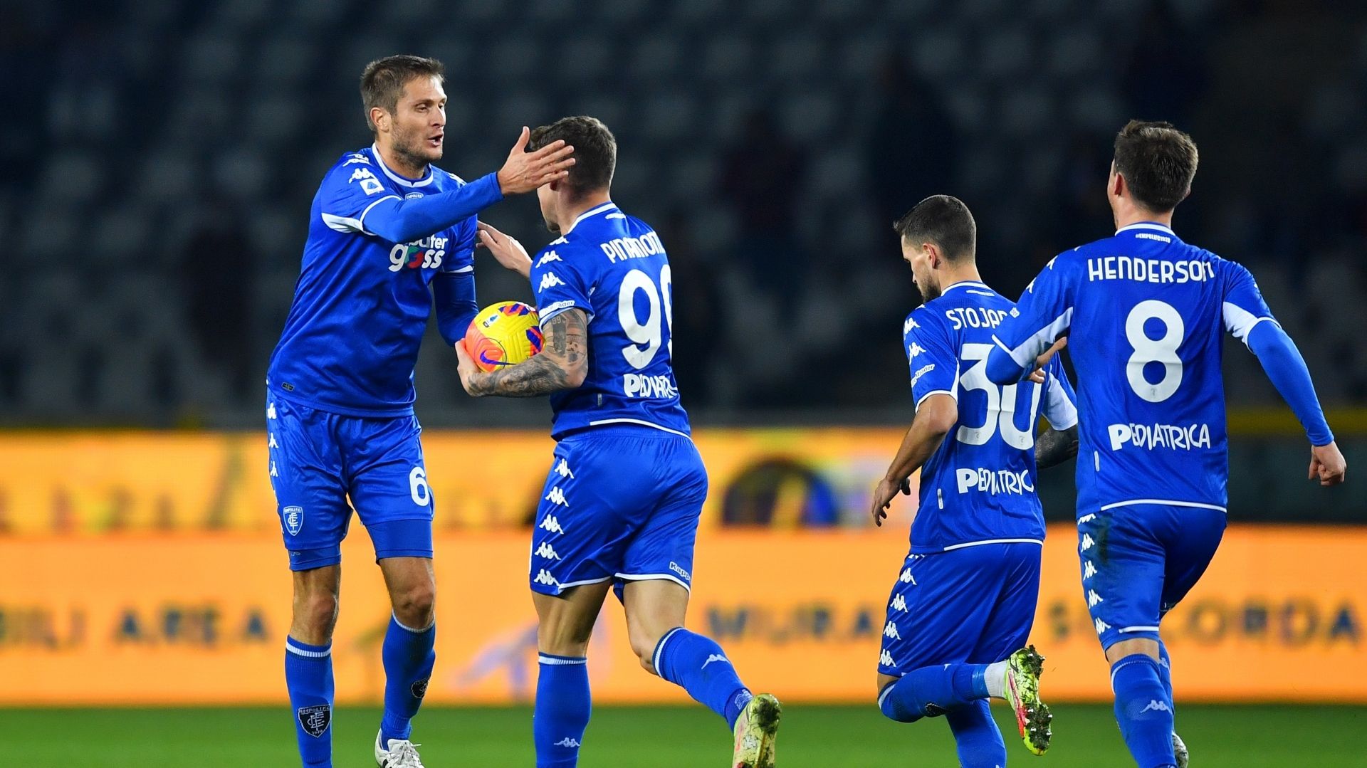 Empoli celebrating