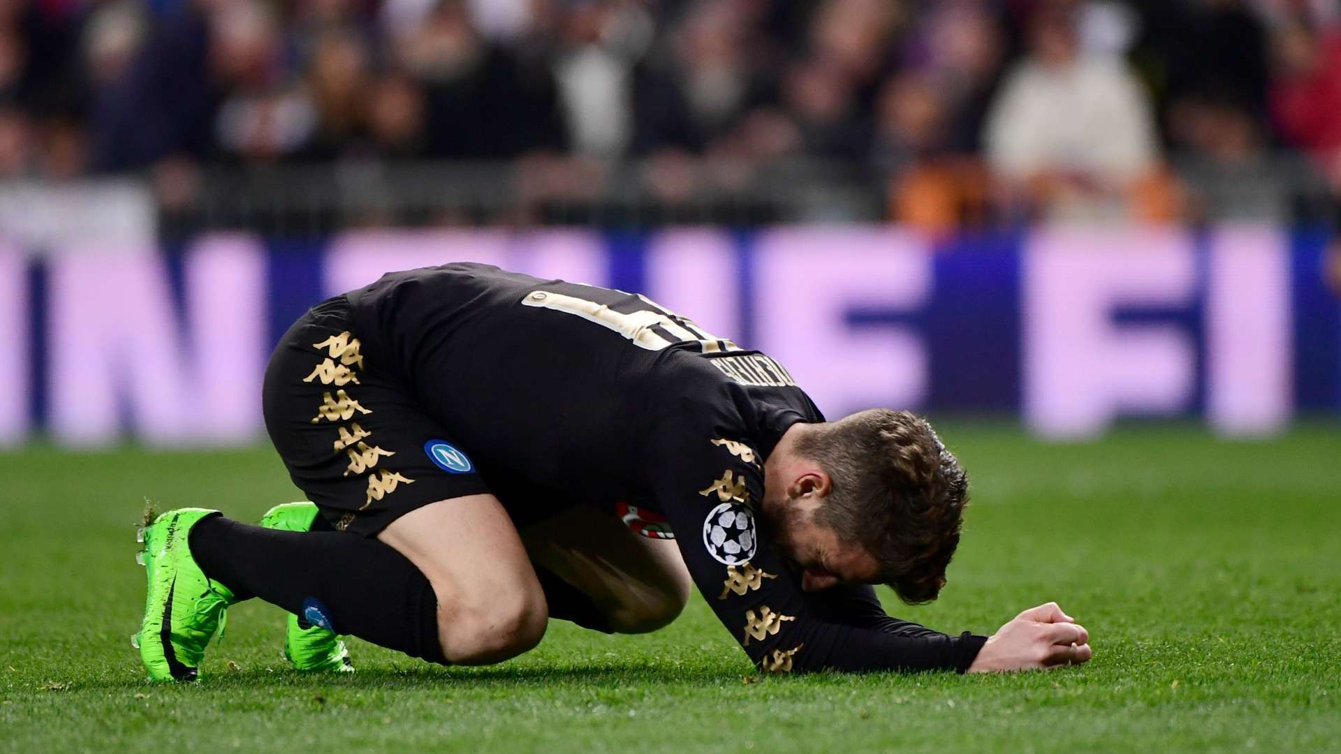 Dries Mertens Real Madrid Napoli Champions League