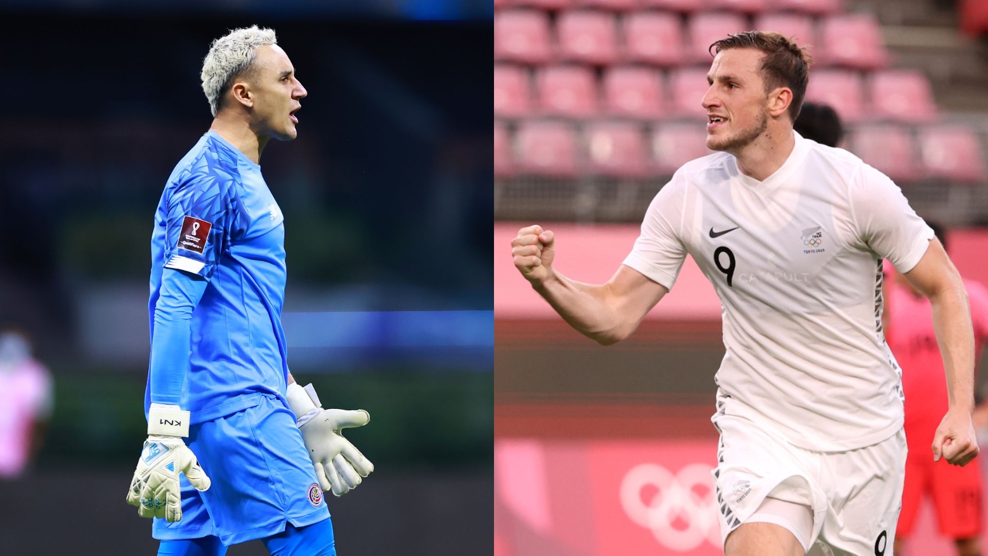 Keylor Navas (Costa Rica, Chris Wood (Nueva Zelanda)