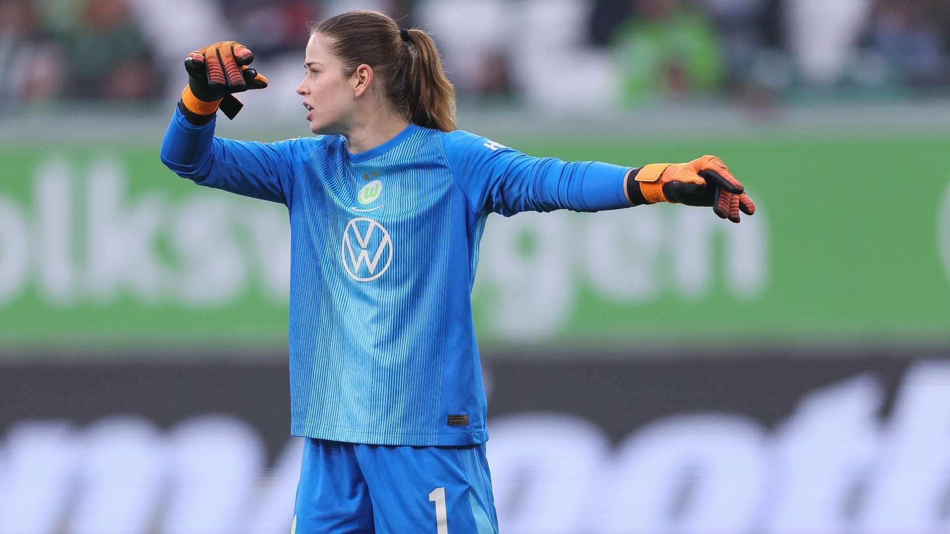 goalkeeper Stina Johannes of Wolfsburg
