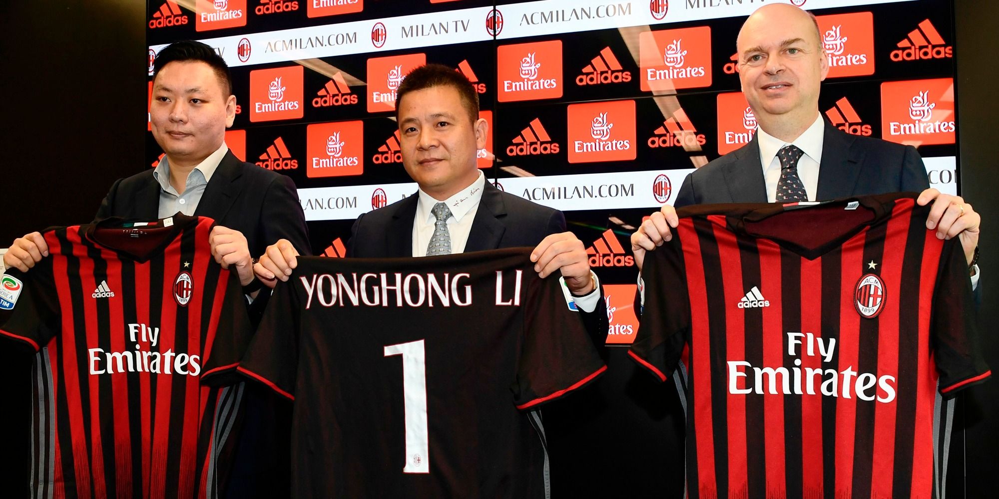 Han Li Yonghong Li Marco Fassone Milan