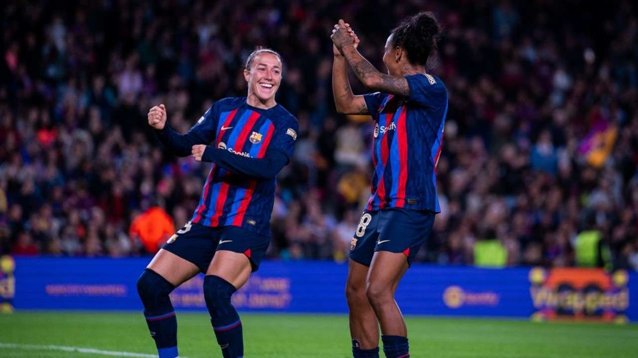 Lucy Bronze e Geyse, Barcelona feminino, 2022