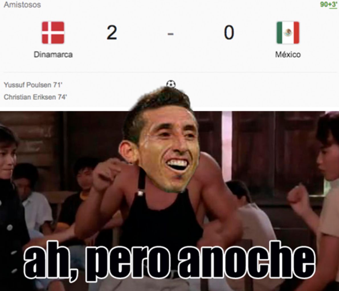 Memes México vs Dinamarca