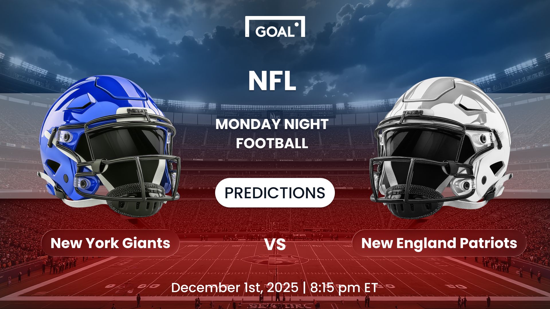 Giants vs Patriots Predictions Monday Night Football