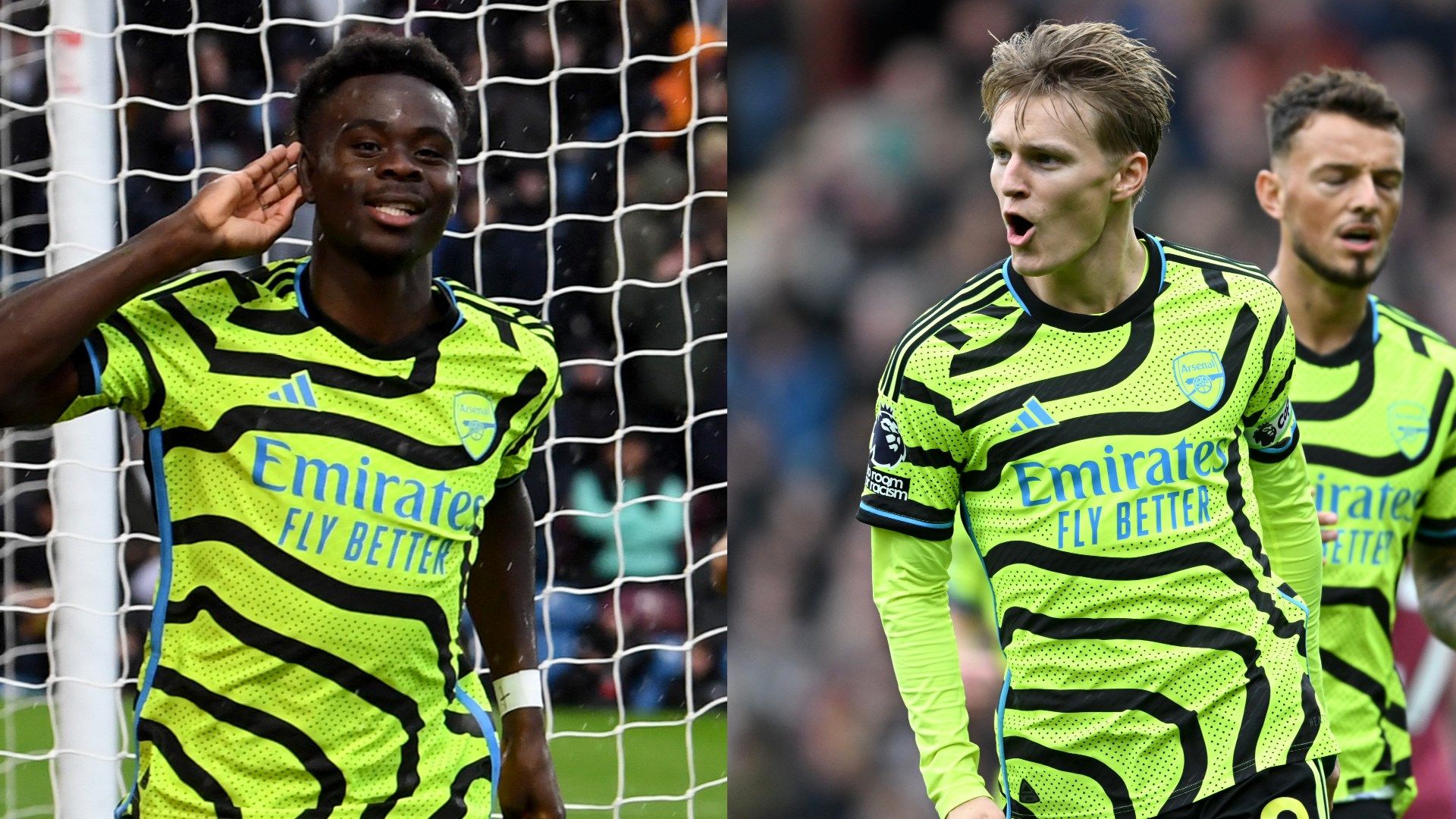Bukayo Saka Martin Odegaard Arsenal 2023-24