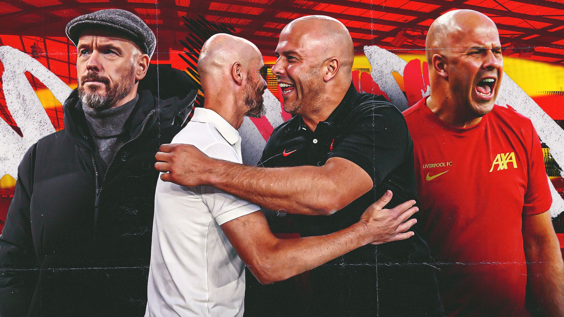 Slot Ten Hag Man Utd Liverpool gfx