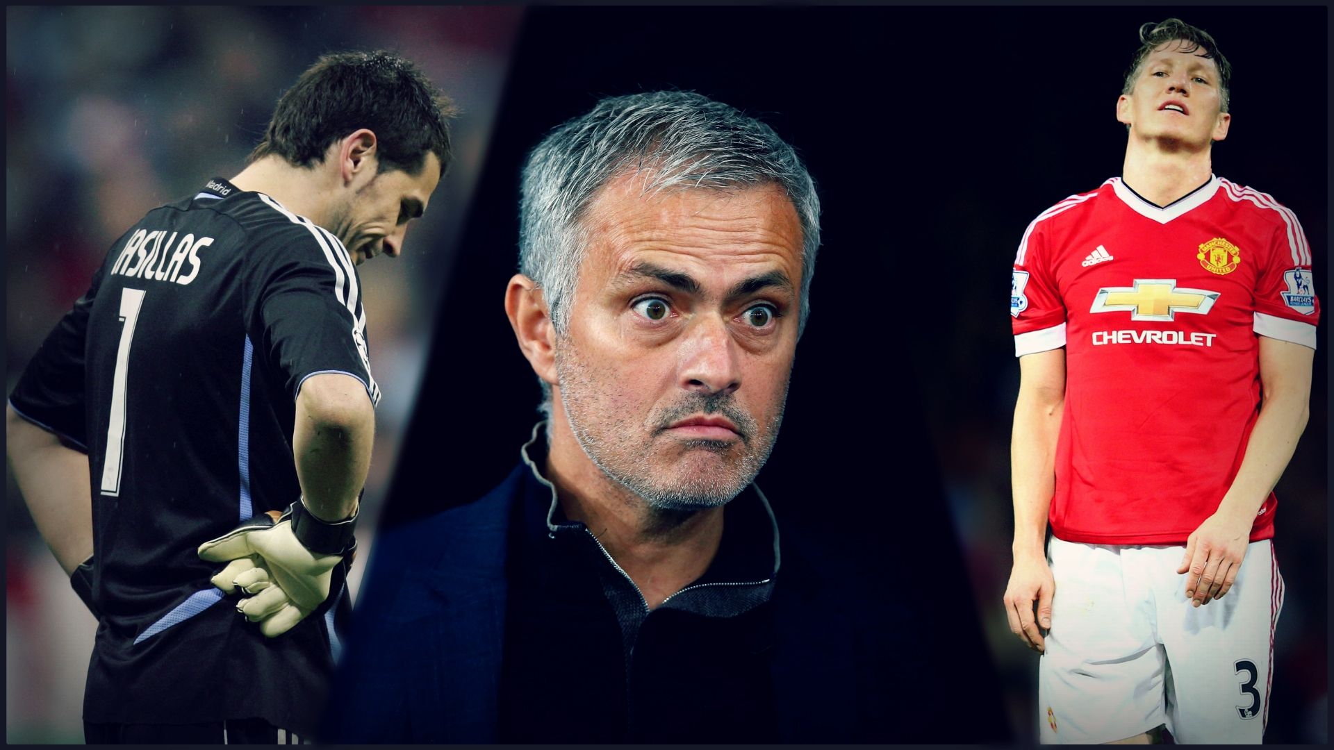 Montage Mourinho casillas schweinsteiger