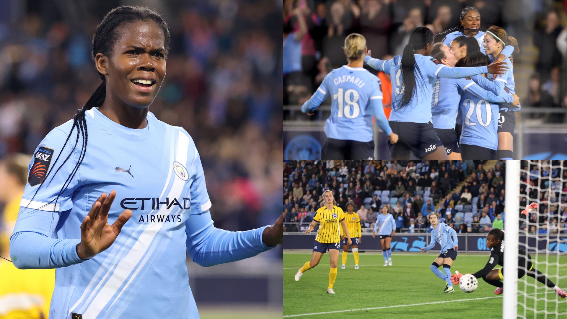 Man City Brighton Women composite