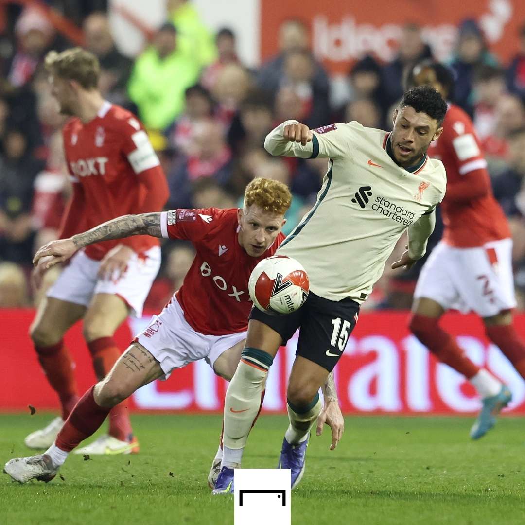 Alex Oxlade-Chamberlain Liverpool Nottingham Forest FA Cup 2021-22