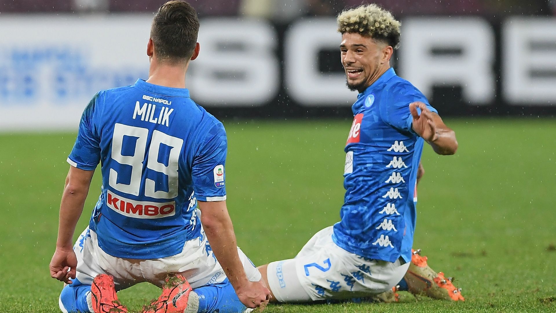 Arkadiusz Milik Kevin Malcuit Napoli Lazio Serie A