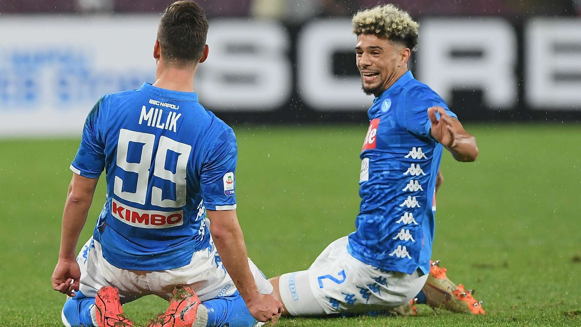 Arkadiusz Milik Kevin Malcuit Napoli Lazio Serie A