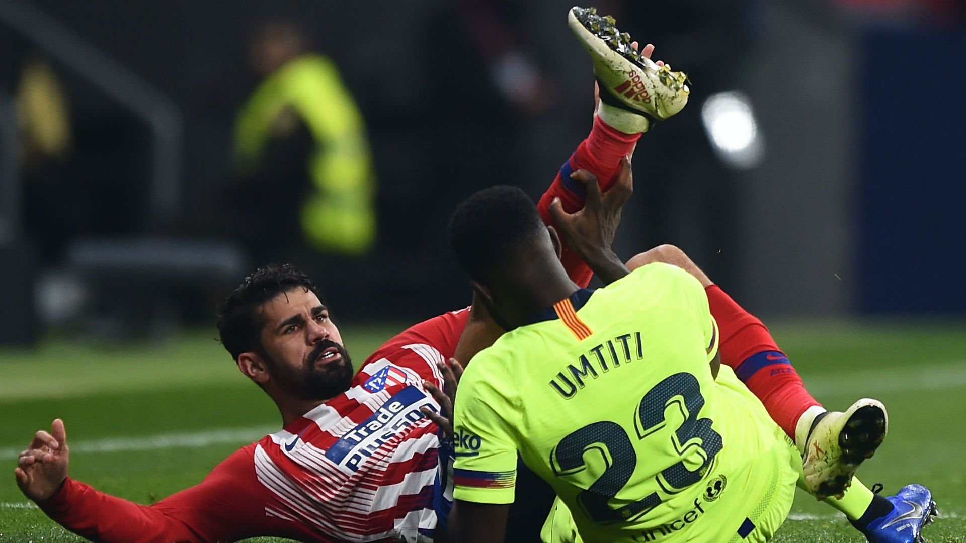 Diego Costa Atletico Madrid Samuel Umtiti Barcelona 2018-19