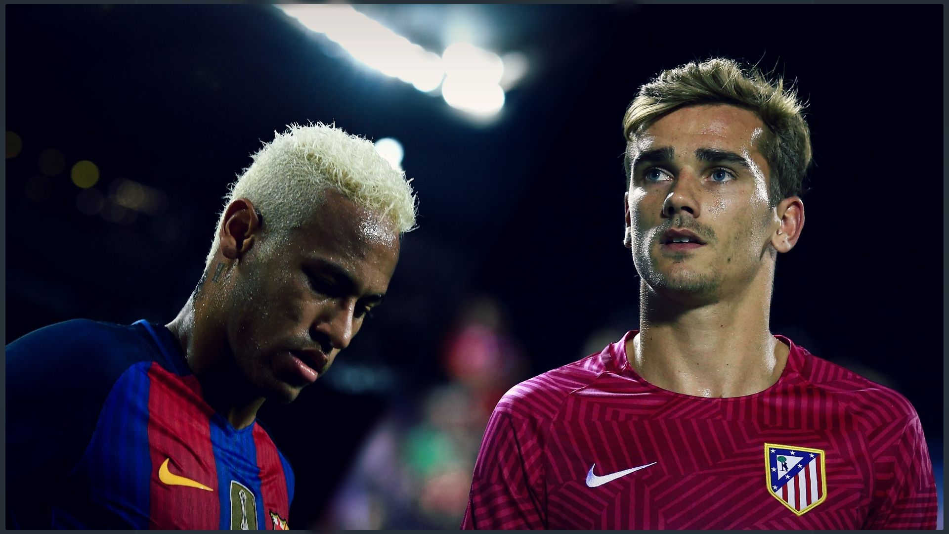 Montage Neymar Antoine Griezmann Barcelona Atletico