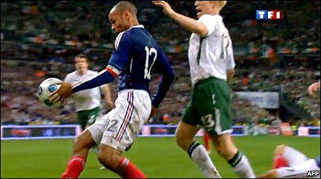 Henry's handball VS Ireland