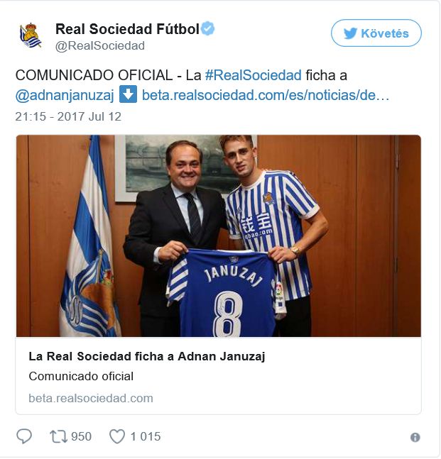 Adnan Januzaj Real Sociedad