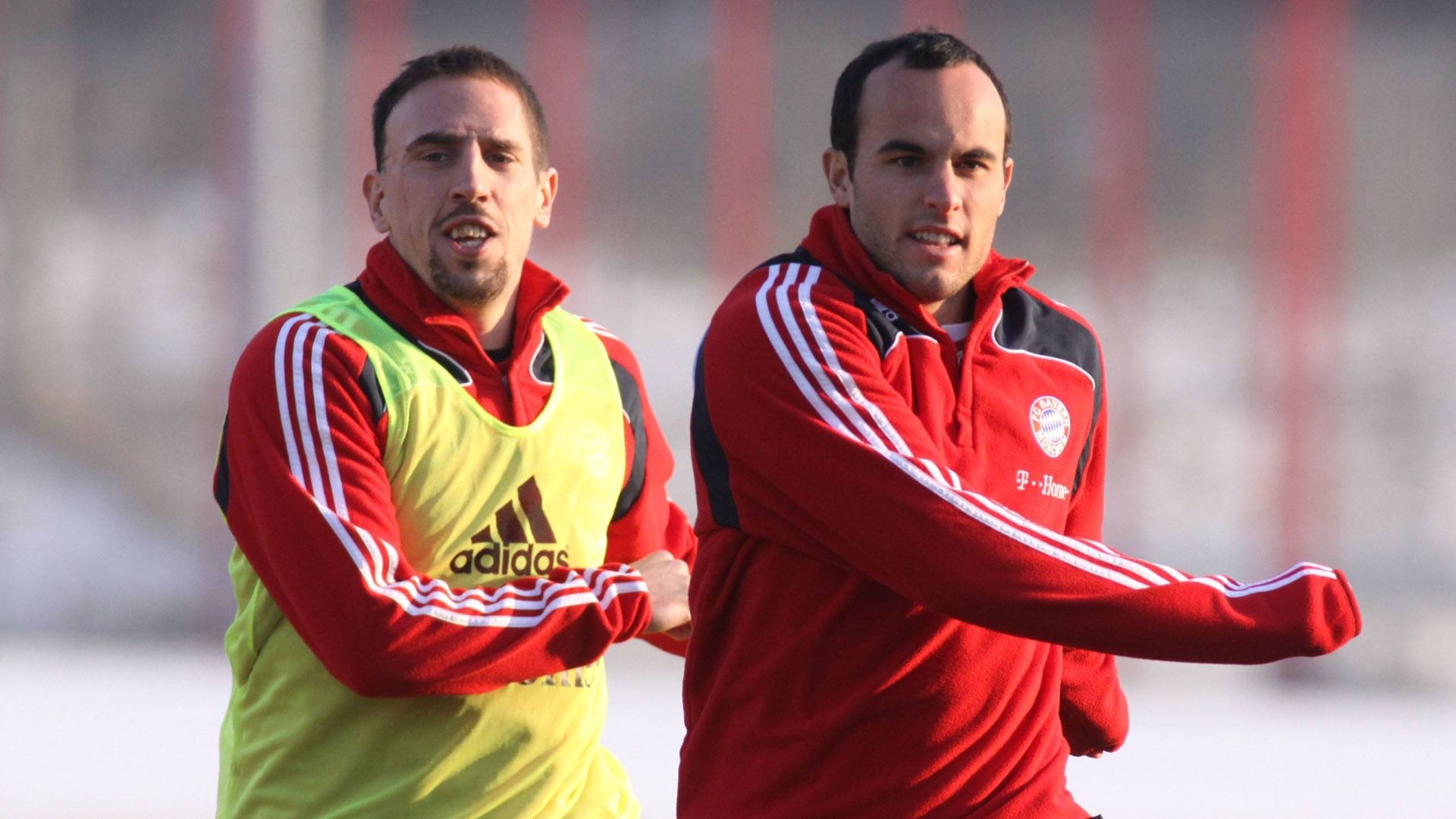 GER ONLY Landon Donovan Franck Ribery FC Bayern 2009