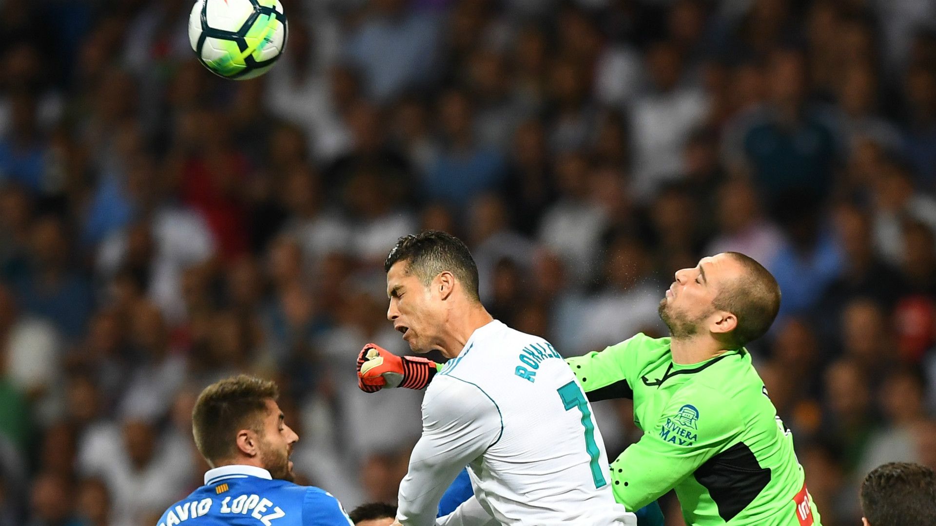 Cristiano Ronaldo Pau Lopez Real Madrid Espanyol LaLiga
