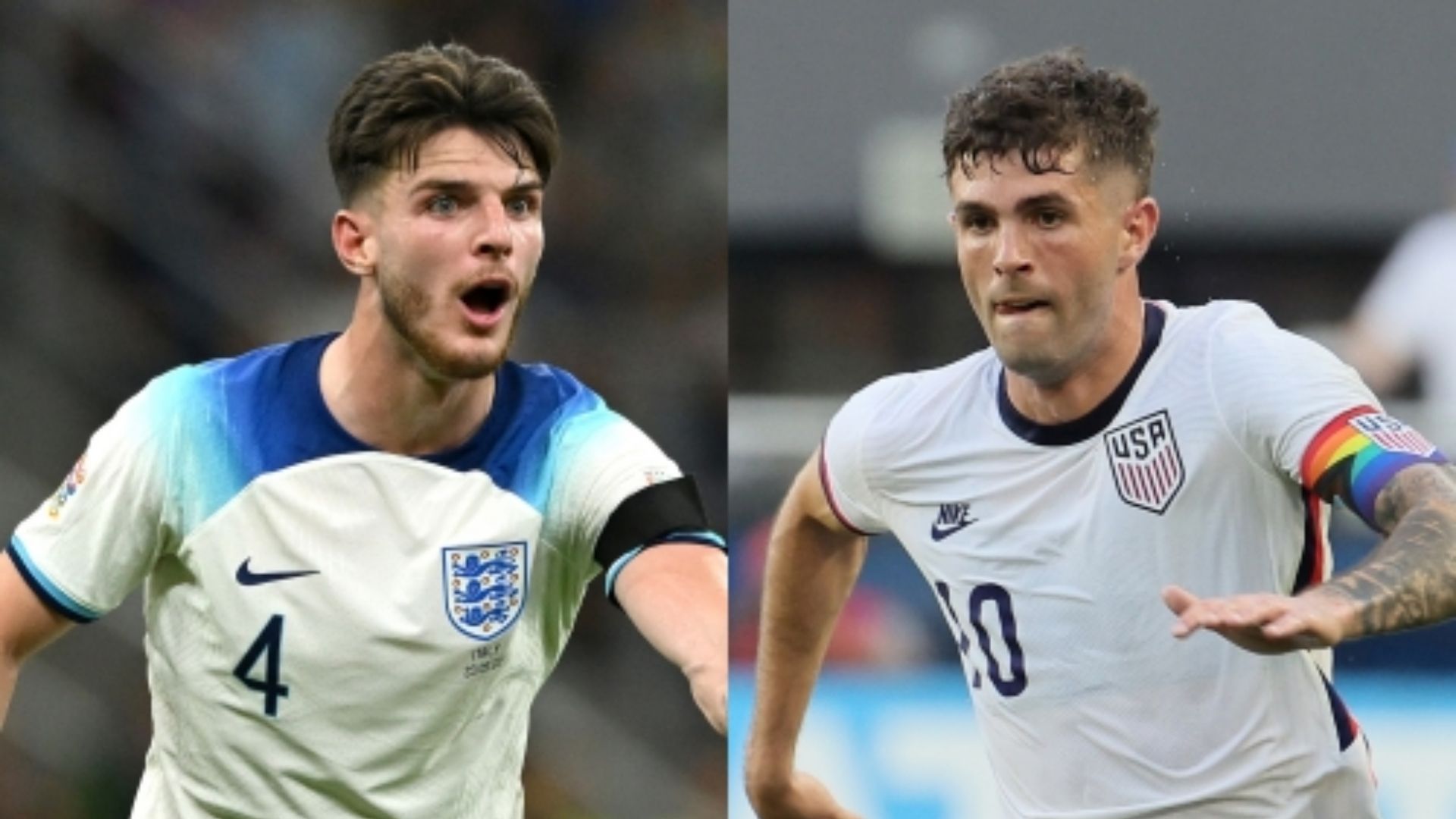 Declan Rice England Christian Pulisic United States