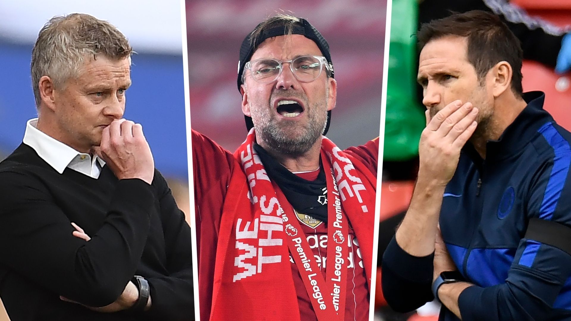 Ole Gunnar Solskjaer Jurgen Klopp Frank Lampard GFX
