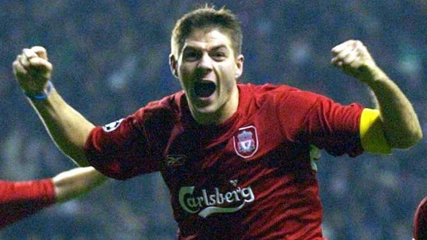 Steven Gerrard Liverpool Olympiacos Champions League 2004-05 GFX