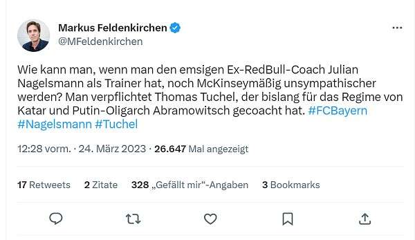 Bayern Nagelsmann reactions