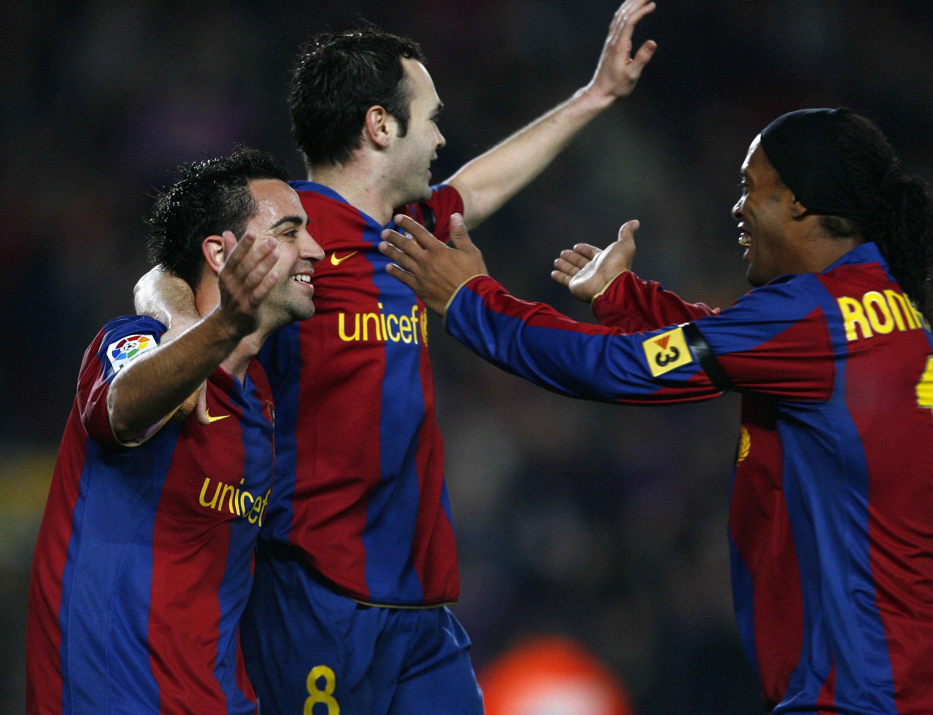 Xavi Iniesta Ronaldinho