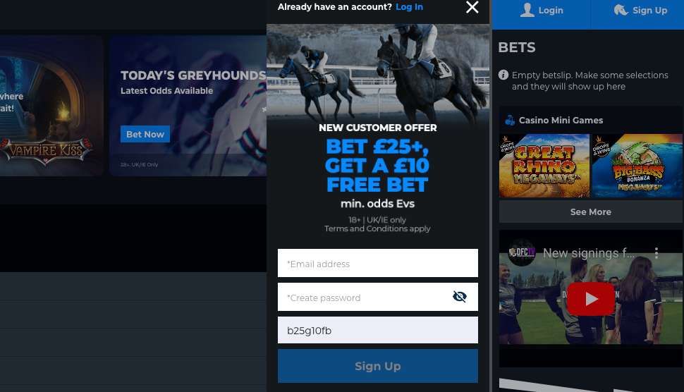 Rhino Bet Sign Up Offer 
