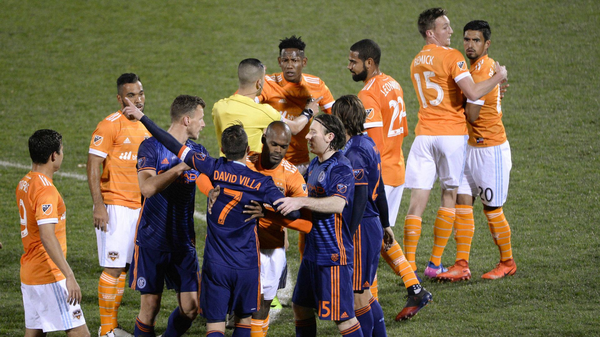 David Villa New York City FC Houston Dynamo