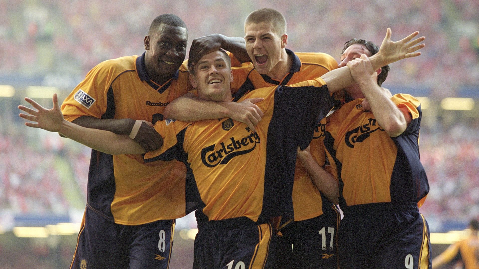 Heskey Owen Gerrard Fowler Liverpool Arsenal FA Cup 05122001
