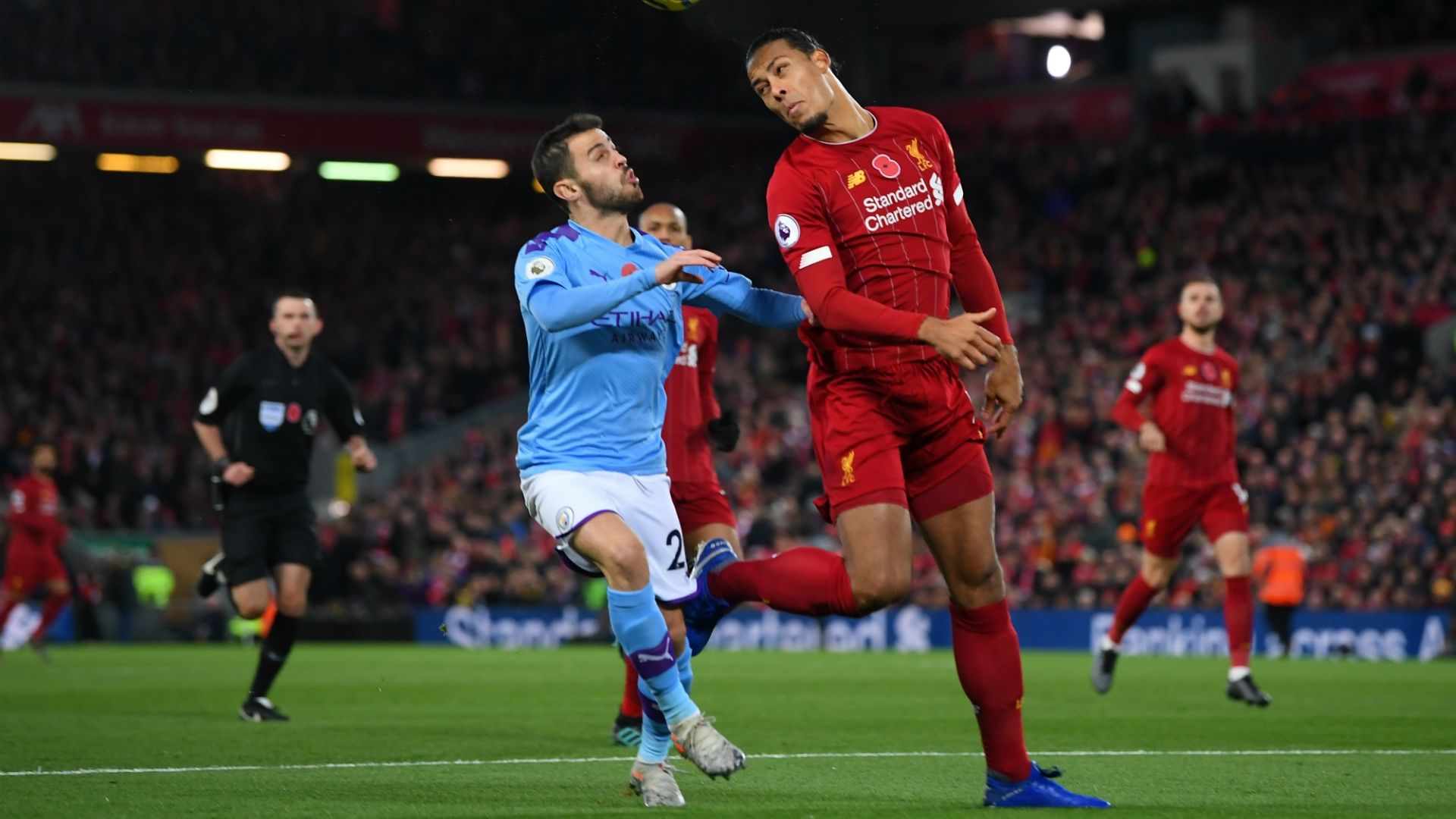 Bernardo Silva Virgil van Dijk Liverpool - Manchester City 11102019