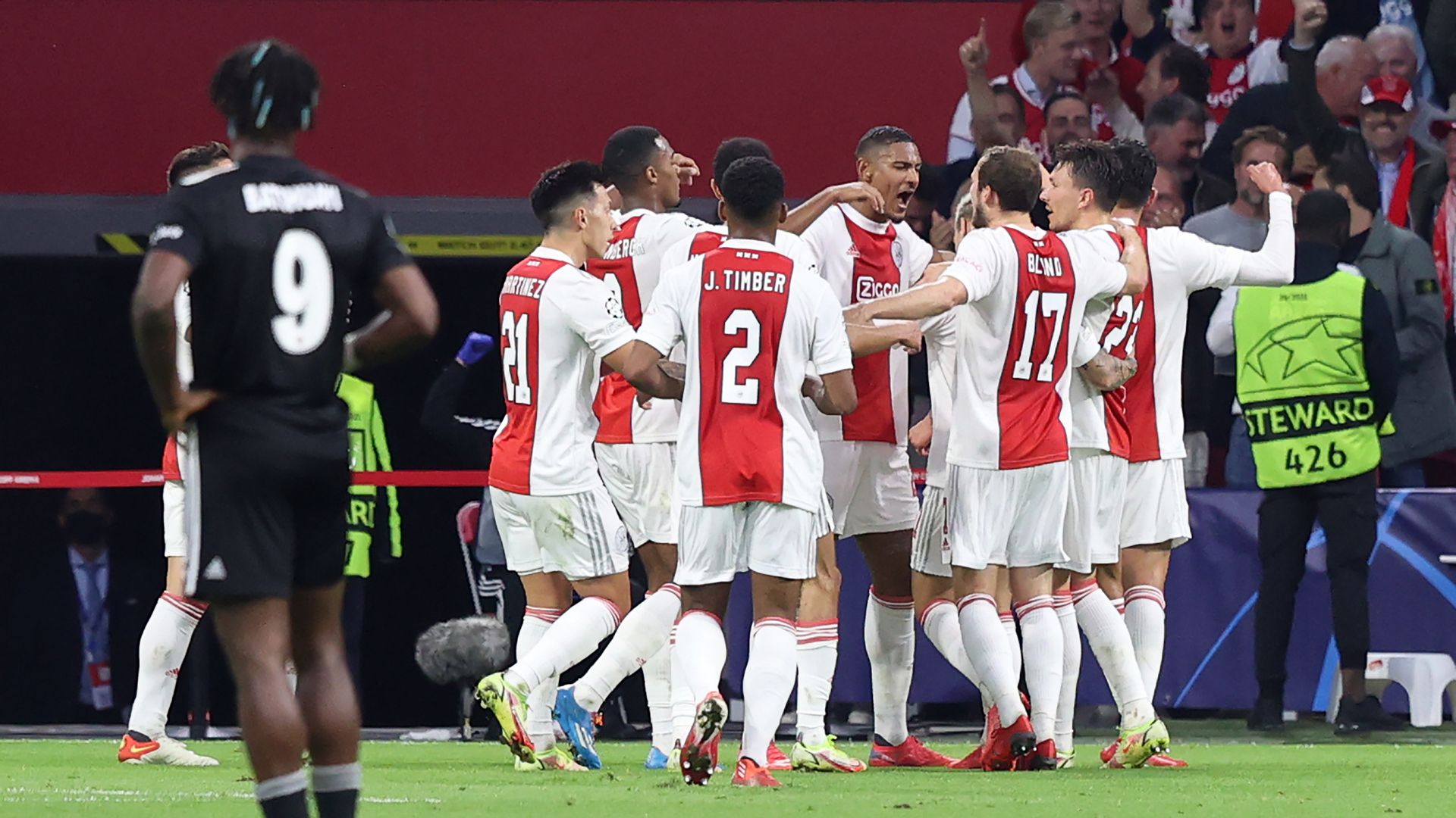 ajax besiktas 28092021 champions league