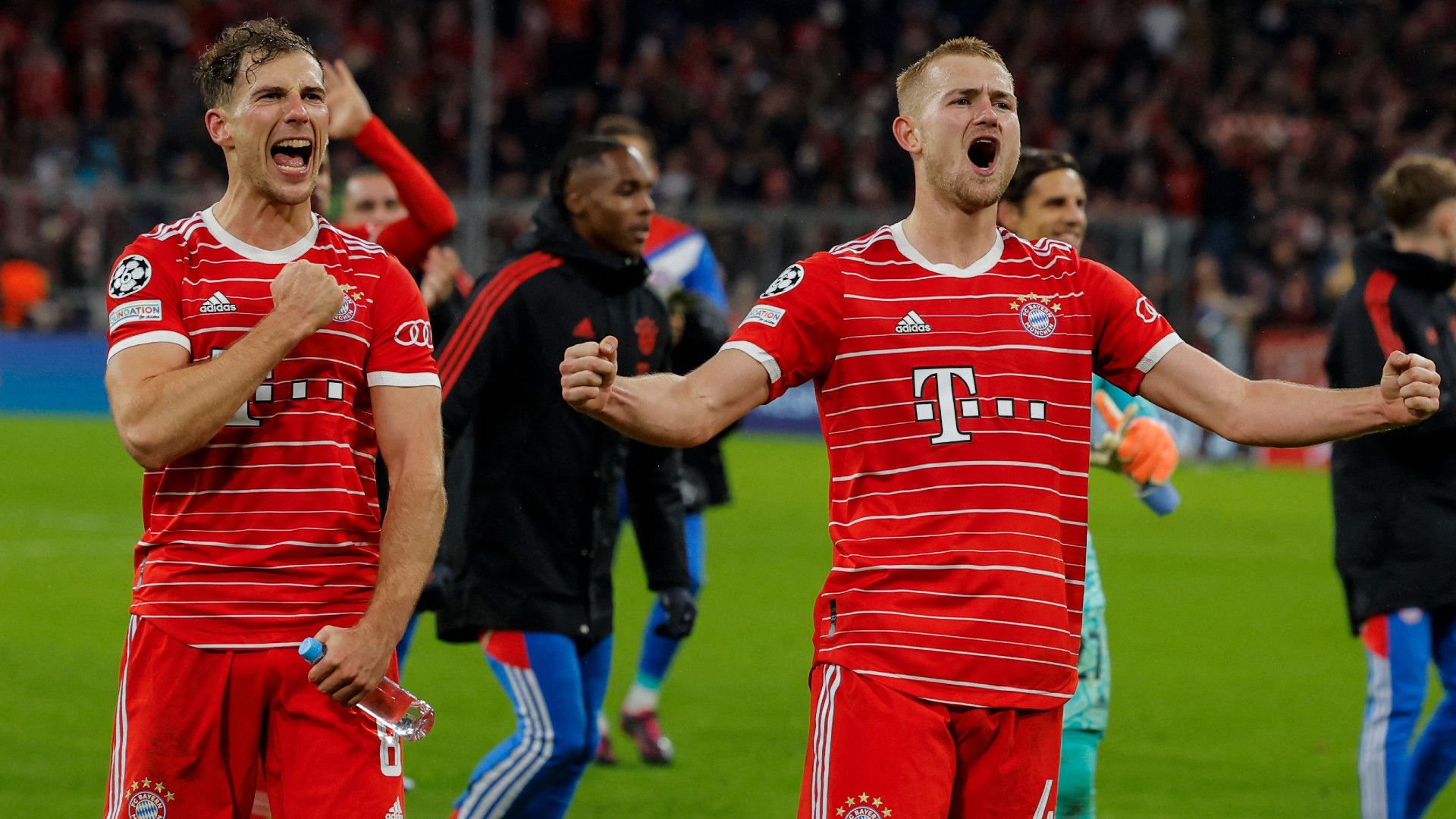 LEON GORETZKA MATTHIJS DE LIGT BAYERN MÜNCHEN 08032023